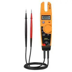T5-1000 Electrical Tester Replacement for Fluke T5-1000 Meter, 1000V AC Voltage, Current & Continuity Tester with Open Slot Current Measurement, Thin Probes, Auto Range Meter for Electricians T5-1000 Electrical Tester Replacement for Fluke T5-1000 Meter, 1000V AC Voltage, Current & Continuity Tester with Open Slot Current Measurement, Thin Probes, Auto Range Meter for Electricians