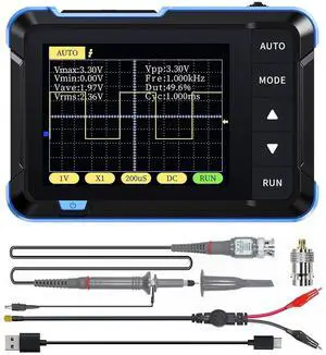 Handheld Digital Oscilloscope Multimeter, DSO152 2.8" TFT Kit - Portable Automotive Pocket Oscilloscope, 2.5MS/s High Sampling Rate, 200KHz Bandwidth, Trigger Function Auto/Normal/Single Handheld Digital Oscilloscope Multimeter, DSO152 2.8" TFT Kit - Portable Automotive Pocket Oscilloscope, 2.5MS/s High Sampling Rate, 200KHz Bandwidth, Trigger Function Auto/Normal/Single