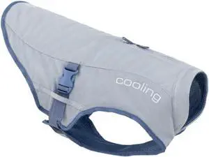 Dog Core Cooling Vest, Grey, Large | Summer Cooling Jacket, Evaporative Cooling Coat, Harness-Compatible, Reflective Accents Dog Core Cooling Vest, Grey, Large | Summer Cooling Jacket, Evaporative Cooling Coat, Harness-Compatible, Reflective Accents