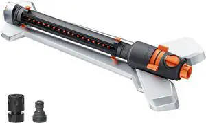 Turbo Oscillating Water Sprinkler 17 Nozzles Up to 3800 Sq. Ft, Heavy Duty Metal Base & Built-in Filter, Adjustable Width/Range/Flow Rate, Quick-Connect Hose for Lawn, Garden Yard Grass Turbo Oscillating Water Sprinkler 17 Nozzles Up to 3800 Sq. Ft, Heavy Duty Metal Base & Built-in Filter, Adjustable Width/Range/Flow Rate, Quick-Connect Hose for Lawn, Garden Yard Grass
