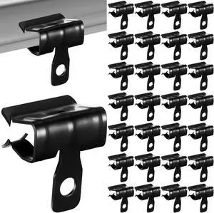 50 Pcs Hammer-On Flange Clip Side Mount 5/16-1/2 Inch Clamp for Beam with Hole Cable Clip for Flanges Spring Steel 50 Pcs Hammer-On Flange Clip Side Mount 5/16-1/2 Inch Clamp for Beam with Hole Cable Clip for Flanges Spring Steel