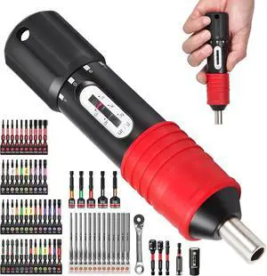 71PCS Click Torque Screwdriver Set 1/4 Drive, 10-50 Inch Pound Torque Screw Driver Kit with Screwdriver Bit, Socket, Mini Torque Wrench for Maintenance, Tools, Bike Repairing and Mounting 71PCS Click Torque Screwdriver Set 1/4 Drive, 10-50 Inch Pound Torque Screw Driver Kit with Screwdriver Bit, Socket, Mini Torque Wrench for Maintenance, Tools, Bike Repairing and Mounting