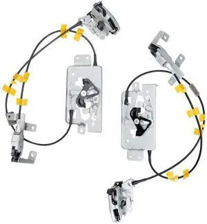 Rear Door Lock Latch & Cable - Left Driver & Right Passenger Side - Fit for 04-08 Ford F150 Extended Cab Pickup, Locking Latches Assembly Replaces# 6L3Z-18264A01-B 6L3Z-18264A00-B Rear Door Lock Latch & Cable - Left Driver & Right Passenger Side - Fit for 04-08 Ford F150 Extended Cab Pickup, Locking Latches Assembly Replaces# 6L3Z-18264A01-B 6L3Z-18264A00-B
