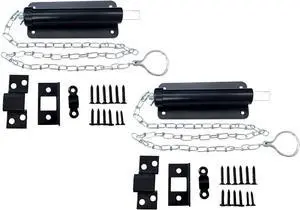 Chain Bolt, 6", Matte Black, 2 Pack, Made in Taiwan Chain Bolt, 6", Matte Black, 2 Pack, Made in Taiwan