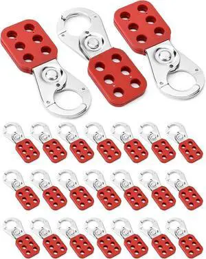 Stainless Steel Lockout Hasp 24 Pack, Multi-Person Safety Lock for Electrical, Maintenance & Industrial Equipment, Lock Out Tag Out Hasp, Padlock Hasps Stainless Steel Lockout Hasp 24 Pack, Multi-Person Safety Lock for Electrical, Maintenance & Industrial Equipment, Lock Out Tag Out Hasp, Padlock Hasps