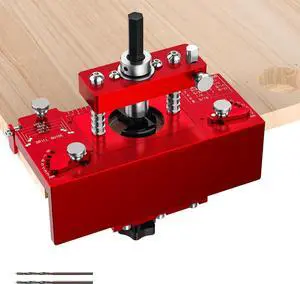 Metal Concealed Hinge Jig with Built-in Screw Hole Guide, Precision 35mm Cabinet Door Hinge Jig with Wider Offset from 2 to 8mm, Woodworking Door Cabinet Hinges Mounting Tool Metal Concealed Hinge Jig with Built-in Screw Hole Guide, Precision 35mm Cabinet Door Hinge Jig with Wider Offset from 2 to 8mm, Woodworking Door Cabinet Hinges Mounting Tool