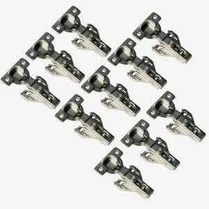 10-Pack Full Overlay Soft-Close Face Frame Hinge, Clip-On Design for Kitchen Cabinet Doors 10-Pack Full Overlay Soft-Close Face Frame Hinge, Clip-On Design for Kitchen Cabinet Doors