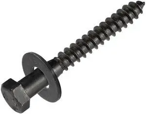 3/8 x 2-1/2 (50 Pack) Lag Screw Kit, 50 Screws and 50 Washers, Ceramic Black Ruspert Coating for Exterior Use, Meets ASTM A307 and ASME B18.2.1, Industrial/Commerical Grade by 3/8 x 2-1/2 (50 Pack) Lag Screw Kit, 50 Screws and 50 Washers, Ceramic Black Ruspert Coating for Exterior Use, Meets ASTM A307 and ASME B18.2.1, Industrial/Commerical Grade by