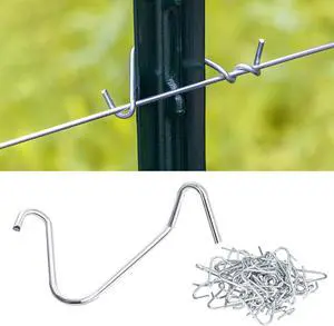 T Post Clips 500 pcs Fence Wire Tensioner, Galvanized Steel Fence Clips for Securing Wire Garden Farm Highway Sport Fences T Post Clips 500 pcs Fence Wire Tensioner, Galvanized Steel Fence Clips for Securing Wire Garden Farm Highway Sport Fences