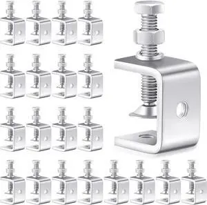 40 Pcs Stainless Steel C Clamps Heavy Duty 1 3/16 Inch Mini Clamp with Stable Wide Jaw Opening Small Screw Clamps for Metal Working Mounting Woodworking 40 Pcs Stainless Steel C Clamps Heavy Duty 1 3/16 Inch Mini Clamp with Stable Wide Jaw Opening Small Screw Clamps for Metal Working Mounting Woodworking