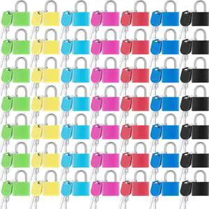 49 Pcs Small Locks with Keys for Luggage Mini Padlocks Suitcase Locks Multicolor Metal Travel Padlocks for School Gym Classroom Schoolbag Backpack Diary 49 Pcs Small Locks with Keys for Luggage Mini Padlocks Suitcase Locks Multicolor Metal Travel Padlocks for School Gym Classroom Schoolbag Backpack Diary
