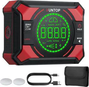 4x90/2x180°(0.01°) Digital Angle Finder with Dual Laser Digital Angle Gauge with Bottom and Back Magnetic Rechargeable Inclinometer with Digital Level Bubble (Class 2 Laser, <1mW Power Output) 4x90/2x180°(0.01°) Digital Angle Finder with Dual Laser Digital Angle Gauge with Bottom and Back Magnetic Rechargeable Inclinometer with Digital Level Bubble (Class 2 Laser, <1mW Power Output)