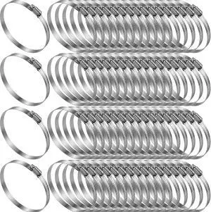 50 Pack 2.5 Inch Stainless Steel Hose Clamps Adjustable 1-13/16" to 2-3/4" 46-70 mm Worm Gear Clamps Duct Clamp for Automotive Fuel Line Air Duct Dryer Vent Plumbing Industrial Use 50 Pack 2.5 Inch Stainless Steel Hose Clamps Adjustable 1-13/16" to 2-3/4" 46-70 mm Worm Gear Clamps Duct Clamp for Automotive Fuel Line Air Duct Dryer Vent Plumbing Industrial Use