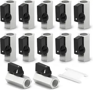 12PCS Mini Brass Ball Valve Shut Off Switch, 3/8 Inch Female x 3/8 Inch Female Thread Pipe Fitting 12PCS Mini Brass Ball Valve Shut Off Switch, 3/8 Inch Female x 3/8 Inch Female Thread Pipe Fitting