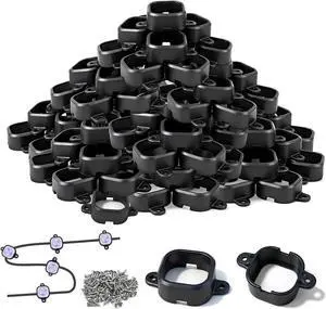 95 Pcs Light Clips for Govee Pro H706 Permanent Outdoor LED Lights Compatible with Govee Pro H706A H706B H706C Outdoor Decoration and Fixed luminaire Mounting Brackets Screws Kit (Black) 95 Pcs Light Clips for Govee Pro H706 Permanent Outdoor LED Lights Compatible with Govee Pro H706A H706B H706C Outdoor Decoration and Fixed luminaire Mounting Brackets Screws Kit (Black)