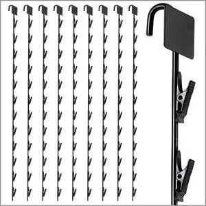 10 Pack Heavy Duty Metal Merchandising Strips, s for Hanging Chips, Snacks, Candy in Retail Stores, Black, 31" Long, 2.5" W x 1.5" H Header, 12 Hook Stations 10 Pack Heavy Duty Metal Merchandising Strips, s for Hanging Chips, Snacks, Candy in Retail Stores, Black, 31" Long, 2.5" W x 1.5" H Header, 12 Hook Stations