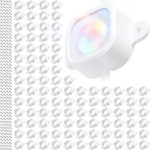 100Pcs Light Clips for Govee H706, Mounting Brackets Compatible with Govee Pro Permanent Outdoor Lights Extension, 200pcs Screws Secure Installation 100Pcs Light Clips for Govee H706, Mounting Brackets Compatible with Govee Pro Permanent Outdoor Lights Extension, 200pcs Screws Secure Installation