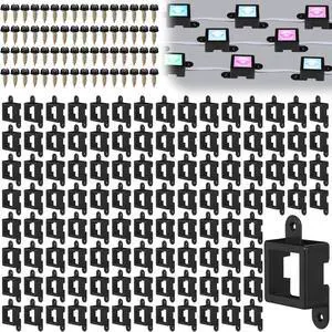 120 Light Clips for Govee H705 H805 with 240 Screws Mounting Clips Compatible with Govee Permanent Outdoor Lights Extension (Black) 120 Light Clips for Govee H705 H805 with 240 Screws Mounting Clips Compatible with Govee Permanent Outdoor Lights Extension (Black)
