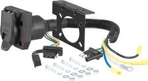 Manufacturing 57674 4 Way Flat to Both 7 Way Round and 4 Way Flat Adaptor Manufacturing 57674 4 Way Flat to Both 7 Way Round and 4 Way Flat Adaptor