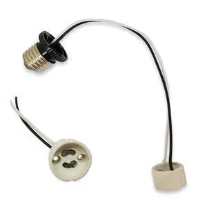 10 Pack Light Socket Bulb Extender for E26 E27 Adapter to GU10 lamp with 10.2 inch Cable 10 Pack Light Socket Bulb Extender for E26 E27 Adapter to GU10 lamp with 10.2 inch Cable
