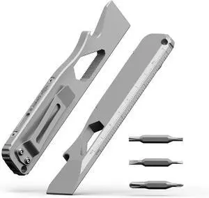 Opry Multitool EDC Titanium Pry Bar Set, Bottle Opener, Nail Puller with Hex Wrench, Screw and Pocket Clip Opry Multitool EDC Titanium Pry Bar Set, Bottle Opener, Nail Puller with Hex Wrench, Screw and Pocket Clip