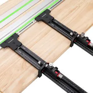 Track Saw Parallel Guide System with Mirco Adjustable Flip Stop and Zero Calibration for Woodworking Repeatable Rip Cuts for Track Saw Guide Rail Compatible with Festool,Makita,Milwaukee Track Saw Parallel Guide System with Mirco Adjustable Flip Stop and Zero Calibration for Woodworking Repeatable Rip Cuts for Track Saw Guide Rail Compatible with Festool,Makita,Milwaukee