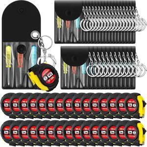 60 Pcs Mini Tape Measure Keychain Bulk Mini Screwdriver Keychain Set Adult Tool Party Prize for Father's Men Gifts 60 Pcs Mini Tape Measure Keychain Bulk Mini Screwdriver Keychain Set Adult Tool Party Prize for Father's Men Gifts