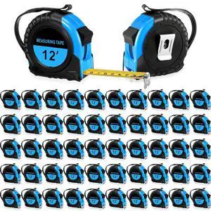 50 Pieces Tape Measure Retractable and Easy Read with Fractions Marked Easy Read Basics Self Locking Measuring Tape Bulk for Engineer Contractors(12 Ft,Blue) 50 Pieces Tape Measure Retractable and Easy Read with Fractions Marked Easy Read Basics Self Locking Measuring Tape Bulk for Engineer Contractors(12 Ft,Blue)
