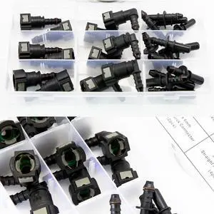 24PCS Assorted Fuel Line Quick Release Connector Kit - SAE 7.89mm & 9.49mm & 9.89mm to 6mm 24PCS Assorted Fuel Line Quick Release Connector Kit - SAE 7.89mm & 9.49mm & 9.89mm to 6mm