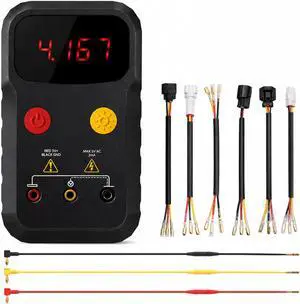 Throttle Position Sensor Adjustment & Testing Tool, 5V Adjustable TPS Tester Compatible with Motorcycle & Car Engines, Includes All Adapters and Carry Case Throttle Position Sensor Adjustment & Testing Tool, 5V Adjustable TPS Tester Compatible with Motorcycle & Car Engines, Includes All Adapters and Carry Case