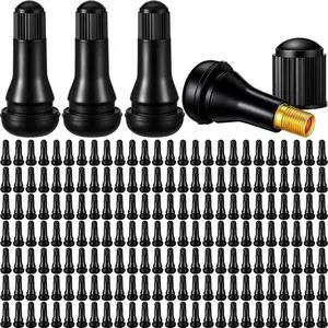 300 Pieces TR413 Valve Stems Tubeless Bulk Rubber Snap-in Valve Stems for 0.453 Inch Rim Holes, Black Standard Length Replacement Tool for Car Tubeless Replacement 300 Pieces TR413 Valve Stems Tubeless Bulk Rubber Snap-in Valve Stems for 0.453 Inch Rim Holes, Black Standard Length Replacement Tool for Car Tubeless Replacement