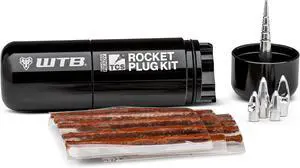Rocket Bike Tire Repair Kit - Easy Tire Plug Kit for Tubeless Mountain & Gravel Bike Tires. Includes 15 Plugs & 4 Reusable Anchors Rocket Bike Tire Repair Kit - Easy Tire Plug Kit for Tubeless Mountain & Gravel Bike Tires. Includes 15 Plugs & 4 Reusable Anchors