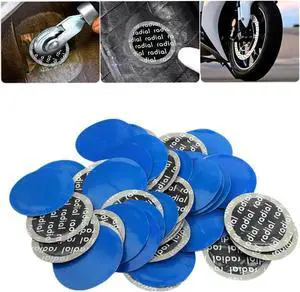 1000pcs Tire Repair Patches 57mm (2-1/4") Heavy Duty Round Radial Tubeless Cold Patches for Car Truck Motorcycle Tires - Medium Universal Puncture Patches 1000pcs Tire Repair Patches 57mm (2-1/4") Heavy Duty Round Radial Tubeless Cold Patches for Car Truck Motorcycle Tires - Medium Universal Puncture Patches