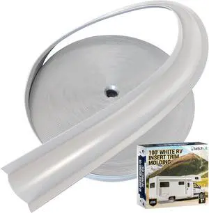 1-inch RV Trim Molding Insert White 1-inch RV Trim Molding Insert White