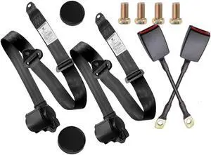 2 Pack 3-Point Pads Adjustable Retractable Straps Cover Universal Replacement Set for Go Kart, Golf Cart,Minivan Van,SUV,UTV, VR,Pickup,Truck for Modification Belt Protective Covers Kit -L(Black) 2 Pack 3-Point Pads Adjustable Retractable Straps Cover Universal Replacement Set for Go Kart, Golf Cart,Minivan Van,SUV,UTV, VR,Pickup,Truck for Modification Belt Protective Covers Kit -L(Black)
