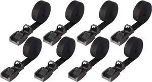 Mind and Action 16 Foot Sturdy Tie Down Strap Lashing Strap with Rubber Padded Cam Lock Buckle,for Car Roof Rack,Kayak Canoe SUP Surfboard Tie Down,Boat Trailer Tow Straps (Black 8 Pack) Mind and Action 16 Foot Sturdy Tie Down Strap Lashing Strap with Rubber Padded Cam Lock Buckle,for Car Roof Rack,Kayak Canoe SUP Surfboard Tie Down,Boat Trailer Tow Straps (Black 8 Pack)