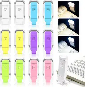 12 Pack Reading Light,Rechargeable Book Light for Reading in Bed, Eye Caring 3 Color Temperatures,Compact Size Clip on Book Lamp for Book Lovers Kids AdultsMulticolor 12 Pack Reading Light,Rechargeable Book Light for Reading in Bed, Eye Caring 3 Color Temperatures,Compact Size Clip on Book Lamp for Book Lovers Kids AdultsMulticolor