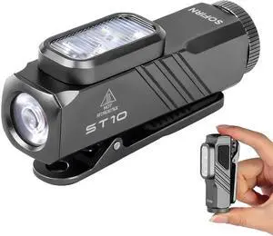 ST10 EDC Flashlight 1000 Lumens Rechargeable, Red Light, Magnetic ST10 EDC Flashlight 1000 Lumens Rechargeable, Red Light, Magnetic