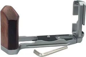 XT5 Ebony Hand Grip L Plate Bracket for Fuji Fujifilm X-T5 Micro SLR Camera, Arca Quick Release Plate, Metal Handgrip L-Shape Grip with 1/4"-20 Tripod Hole & Wrench Accessories (Silvery) XT5 Ebony Hand Grip L Plate Bracket for Fuji Fujifilm X-T5 Micro SLR Camera, Arca Quick Release Plate, Metal Handgrip L-Shape Grip with 1/4"-20 Tripod Hole & Wrench Accessories (Silvery)