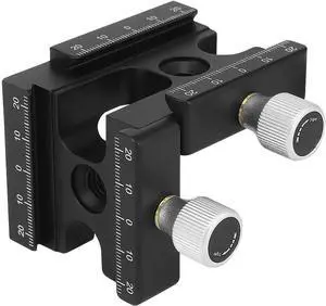 CP-RA90 Right Angle Clamp 90 Degree Double Quick Release L Clamp with 1/4 Screw Thread for Arca Swiss RRS Benro Rail Plate Nodal Slide CP-RA90 Right Angle Clamp 90 Degree Double Quick Release L Clamp with 1/4 Screw Thread for Arca Swiss RRS Benro Rail Plate Nodal Slide