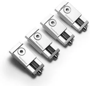 4PCS Upgrade Aluminum Mini Vise Clamp Toe Clamp, for Woodworking & Metalworking Milling Project, Size 2.2" x 0.9" x 0.8" (56 x 22 x 21mm), Low Profile 4PCS Upgrade Aluminum Mini Vise Clamp Toe Clamp, for Woodworking & Metalworking Milling Project, Size 2.2" x 0.9" x 0.8" (56 x 22 x 21mm), Low Profile