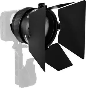 Mini Fresnel with Mini Barn Doors Bowens Mount Attachment (Small) Mini Fresnel with Mini Barn Doors Bowens Mount Attachment (Small)