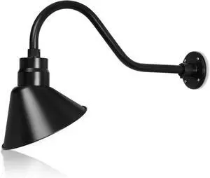 10in. Satin Black Angle Shade Gooseneck Sign Light, 5000K Cool White 10in. Satin Black Angle Shade Gooseneck Sign Light, 5000K Cool White