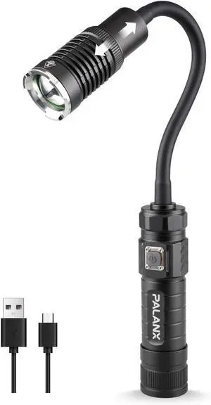 Flexible Gooseneck Rechargeable LED Work Light with Magnetic Base Flexible Gooseneck Rechargeable LED Work Light with Magnetic Base