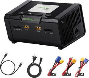 X2 Pro Lipo Charger Bluetooth APP, AC 400W / DC 600W x2 Dual Channel, 20A per Channel, 1-8S Balance Charger for LiPo LiHV Life Li-Ion NiMH NiCd Pb X2 Pro Lipo Charger Bluetooth APP, AC 400W / DC 600W x2 Dual Channel, 20A per Channel, 1-8S Balance Charger for LiPo LiHV Life Li-Ion NiMH NiCd Pb