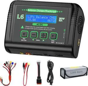 Lipo Battery Charger 150W 10A RC Battery Charger, Balance Fast Charger Discharger for LiPo/Li-ion/Life Battery(1-6s) NiMH/NiCd (1-15s) Pb Battery Lipo Battery Charger 150W 10A RC Battery Charger, Balance Fast Charger Discharger for LiPo/Li-ion/Life Battery(1-6s) NiMH/NiCd (1-15s) Pb Battery