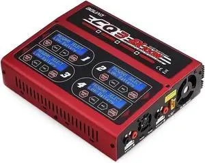 EV-Peak BGUAD CQ3 Multi Charger 4X 100W NiMH/LiPO with Built-in Balance - Red/Black - 12 - Red EV-Peak BGUAD CQ3 Multi Charger 4X 100W NiMH/LiPO with Built-in Balance - Red/Black - 12 - Red