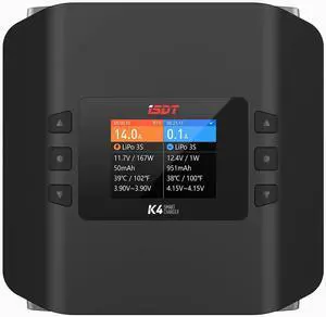 K4 Lipo Battery Balance Charger Discharger 1-8S AC 400W DC 600Wx2 Smart Charger for Life, Lilon, LiPo, LiHv/Pb/NiMH Battery Balance Charger K4 Lipo Battery Balance Charger Discharger 1-8S AC 400W DC 600Wx2 Smart Charger for Life, Lilon, LiPo, LiHv/Pb/NiMH Battery Balance Charger