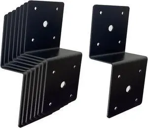 8 Pcs Z Tie Plate Metal Bracket,Deck Joist Hanger Hurricane Ties Plate ,Post Trusses Wood Timber Connectors Table top Fasteners ,Thickness 2 mm (Z Bracket(3.3x3.3x3)) 8 Pcs Z Tie Plate Metal Bracket,Deck Joist Hanger Hurricane Ties Plate ,Post Trusses Wood Timber Connectors Table top Fasteners ,Thickness 2 mm (Z Bracket(3.3x3.3x3))