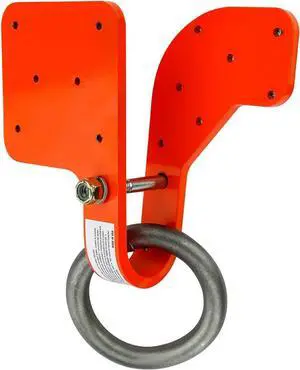 Malta Dynamics Made in US Truss Anchor for 2" x 4" Wooden Truss with Included Fastener Screws and Rotating Alloy Steel Attachment Point Malta Dynamics Made in US Truss Anchor for 2" x 4" Wooden Truss with Included Fastener Screws and Rotating Alloy Steel Attachment Point